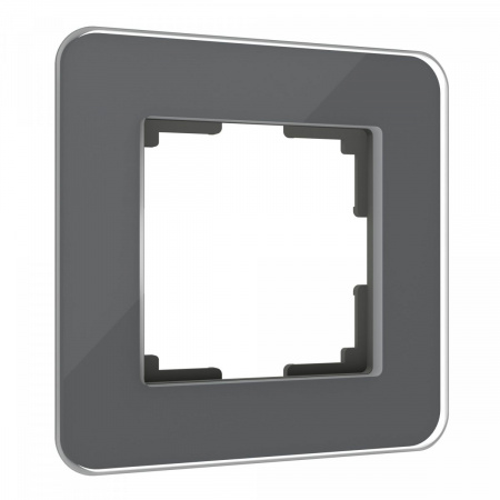 фото Рамка из стекла на 1 пост Elite графит W0012440