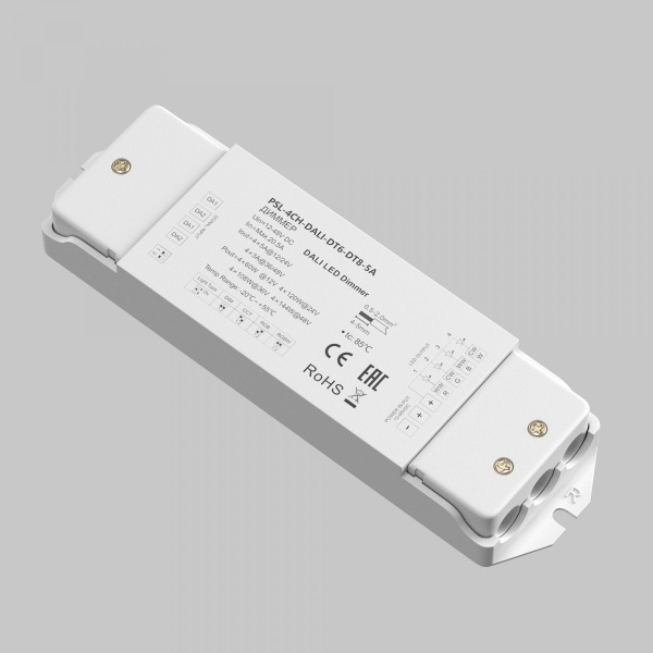фото Диммер DALI DT6-DT8 четырёхканальный 12-48В Цветной (RGB)+W 576Вт Maytoni 721003, белый