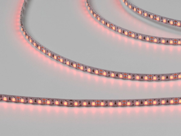 Светодиодная лента 3528, 120 LED/м, 9,6 Вт/м, 12В, IP20, Цвет: Красный, SWG3120-12-9.6-R-M, катушка 5 м