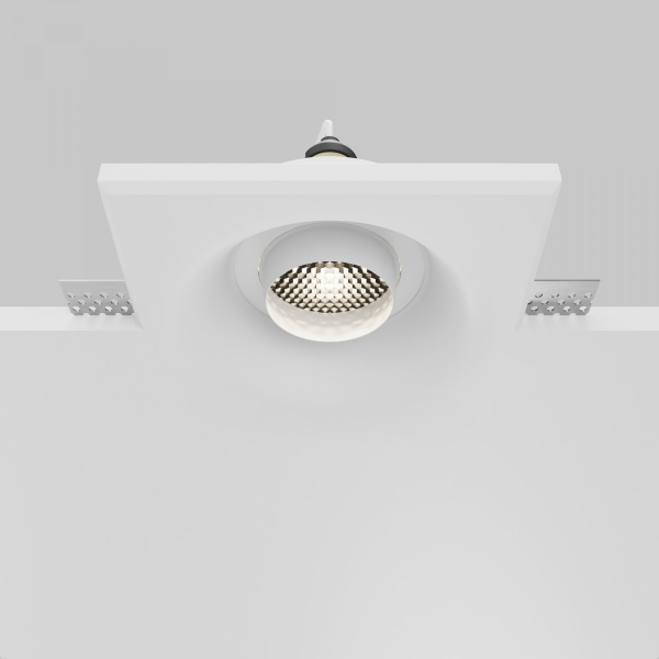 фото Встраиваемый светильник Maytoni Technical Gyps Modern DL006-GU10-RD-W, белый
