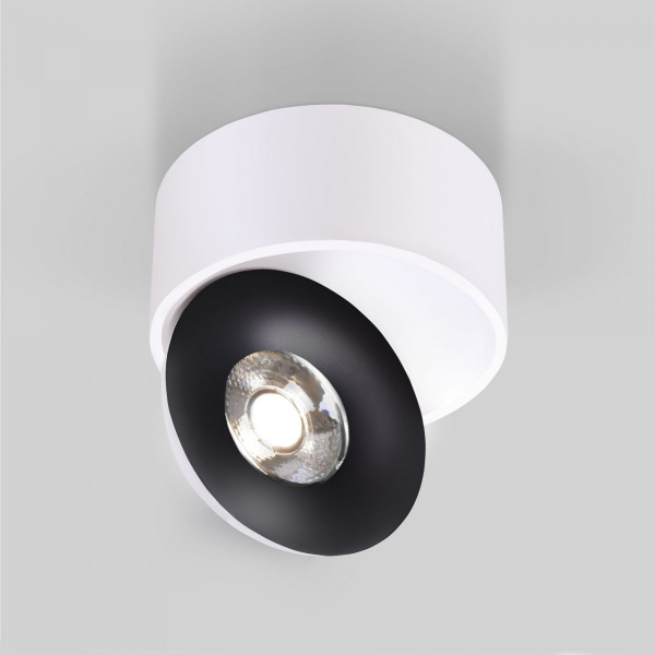 Накладной светодиодный светильник Glide белый/черный 25100/LED