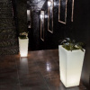 Светящееся LED кашпо-конус Flow 220V 4000k 40*40*90