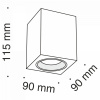фото Потолочный светильник Maytoni Technical Slim C013CL-01B, черный