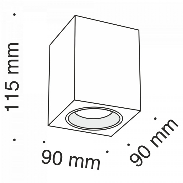 фото Потолочный светильник Maytoni Technical Slim C013CL-01B, черный