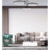 фото Чёрный Люстра потолочная с ПДУ LED 66W 3000-6000K 220V URSULA LEDIO, арт. 6506/66CL