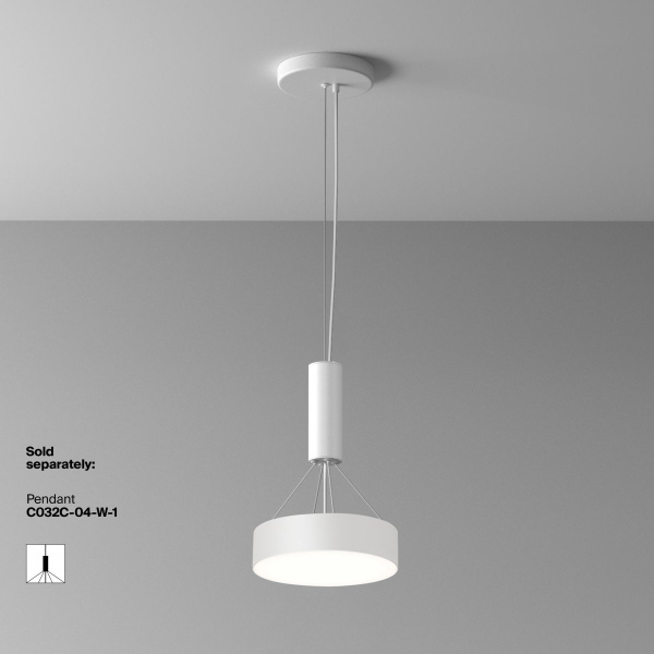 фото Потолочный светильник Maytoni Technical Zon C032CL-24W4K-RD-W, белый
