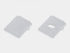 Заглушки серебро SWG LS-12-SI-ECS, для профиля LS-12-SI, (комплект 2 шт)