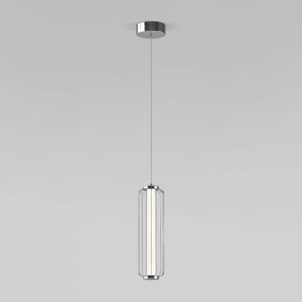 фото Светодиодный подвесной светильник с регулировкой высоты 304053 LED хром