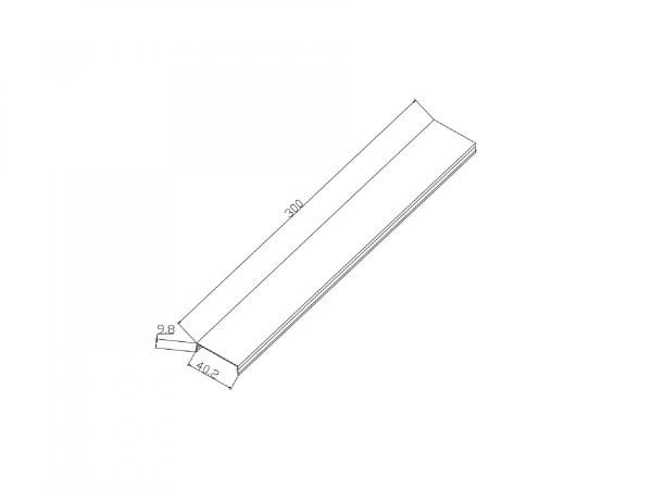 фото Крышка SWG для низковольтного трека SY, SY-601201-0.3-CV-WH