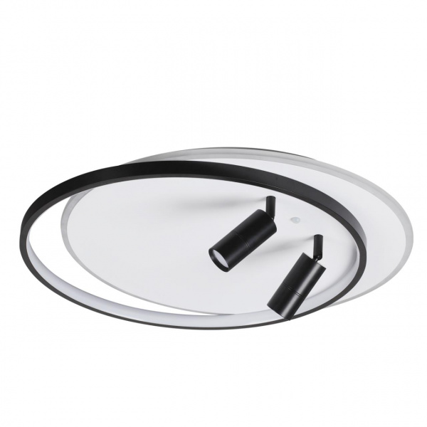 Белый, черный Люстра потолочная LED диммир. с ДУ 87W 3000-6000К 220V NAOKO LEDIO, арт. 5603/75CL