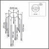 фото Черный/белый, металл/акрил Люстра LED 27W 3000K 220V STICK LEDIO, арт. 8400/27L