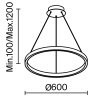 фото Подвесной светильник Maytoni Rim MOD058PL-L32BK, черный
