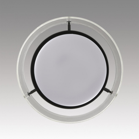 фото 8232/1Y УЦЕНКА(НЕВОЗВРАТНЫЙ ТОВАР) COMFI LN25 000 черный/прозрачный, металл/стекло Подвес LED GX70 1*10W 220V NATALINA