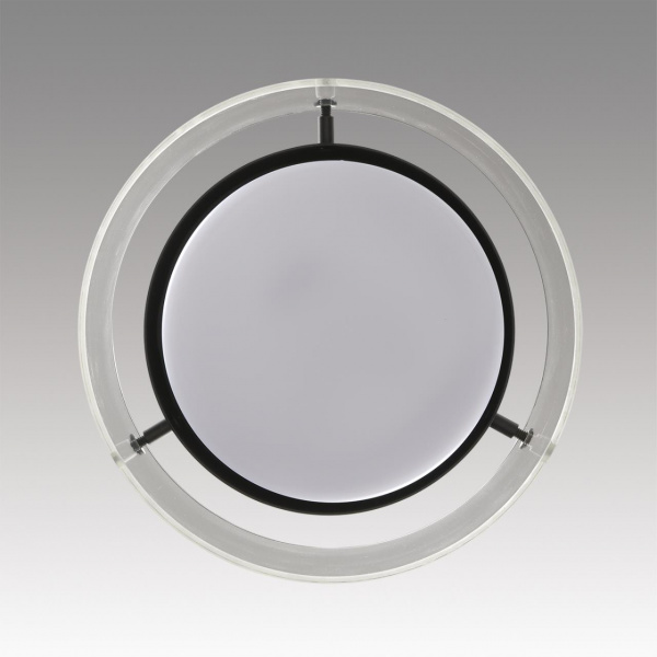 фото 8232/1Y УЦЕНКА(НЕВОЗВРАТНЫЙ ТОВАР) COMFI LN25 000 черный/прозрачный, металл/стекло Подвес LED GX70 1*10W 220V NATALINA