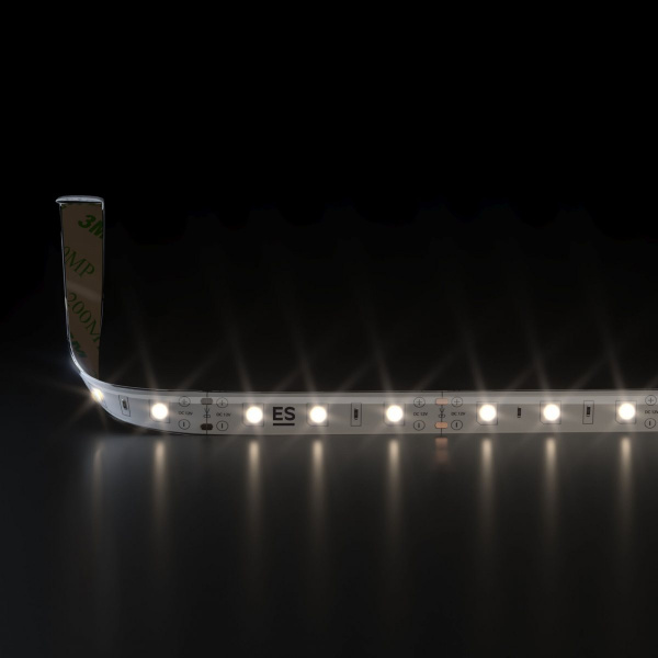 Светодиодная лента 12 В 4,8 Вт/м 60 Led/м 2835 IP65, теплый белый 3300К, 5 м