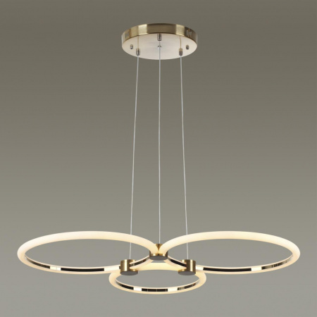 фото Золотой Светильник подвесной LED диммир. с ДУ 80W 3000-6000К 220V NOVA LEDIO, арт. 5297/80L