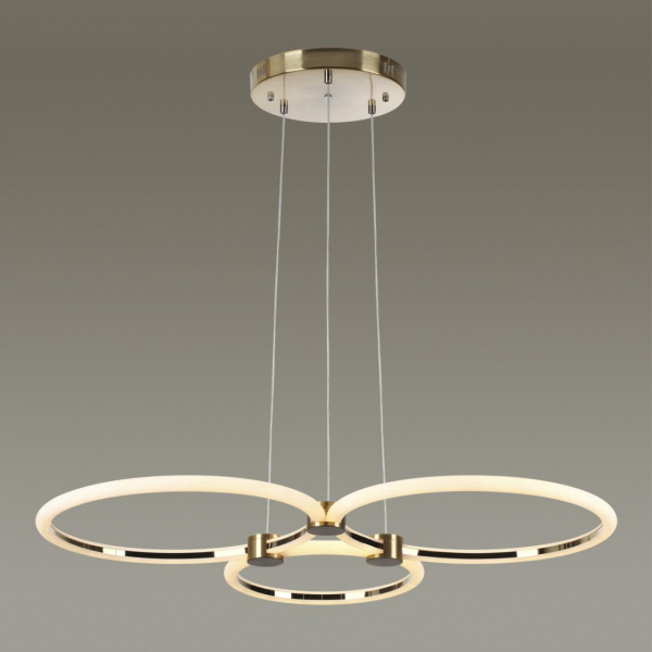 фото Золотой Светильник подвесной LED диммир. с ДУ 80W 3000-6000К 220V NOVA LEDIO, арт. 5297/80L