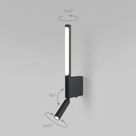 фото Настенный светодиодный светильник Sarca 40111/LED черный