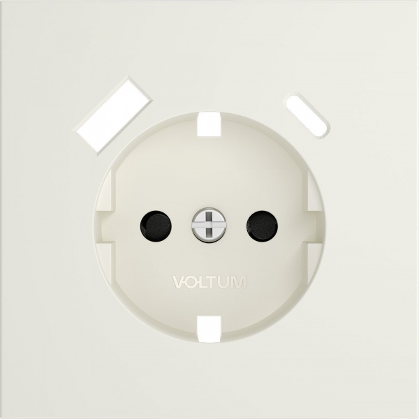 Накладка для розетки с заземлением и защитными шторками, с USB A+C, S70 (хлопок)