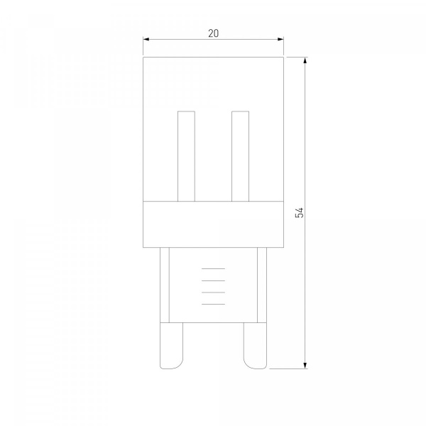 фото Светодиодная лампа JCD 9W 220V 3300K G9 BLG903