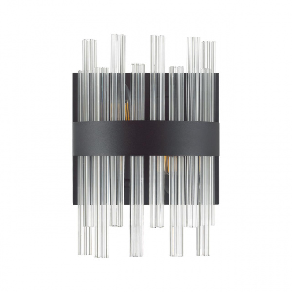 Черный Бра E14 2*40W 220V MITSUKO MODERNI, арт. 5272/2W