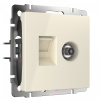 фото Розетка ТВ+Ethernet RJ-45 6 cat. (слоновая кость) W1181303