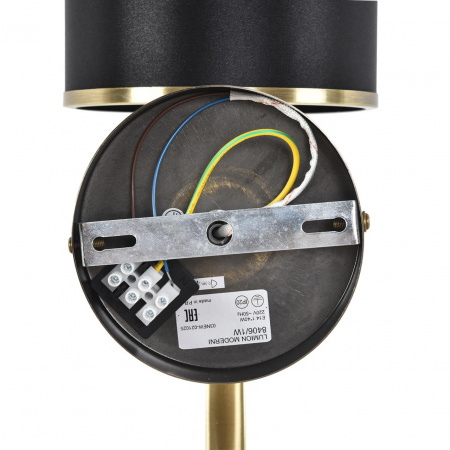 фото Античная бронза/черный металл/текстиль Бра Е14 40W 220V DEMETRA MODERNI, арт. 8406/1W