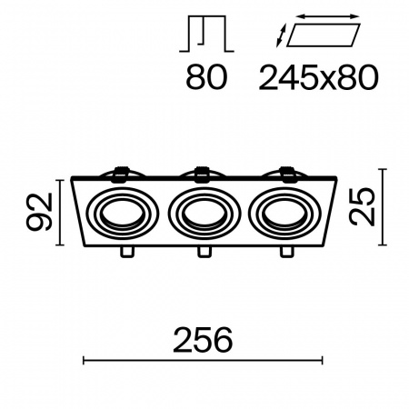 фото Встраиваемый светильник Maytoni Technical Atom DL024-2-03W, белый
