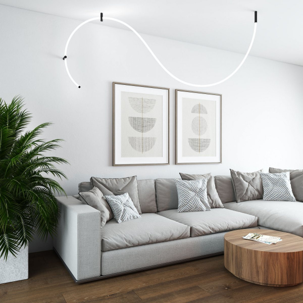 Гибкий неон 336 Led 12 Вт IP20 4200K Full light круглый дневной белый, 3 м 24V 12W 336Led 2835