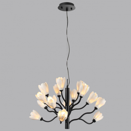 фото Черный матовый/белый/фарфор Люстра G4 LED 15*5W GARDI MODERN, арт. 5090/15