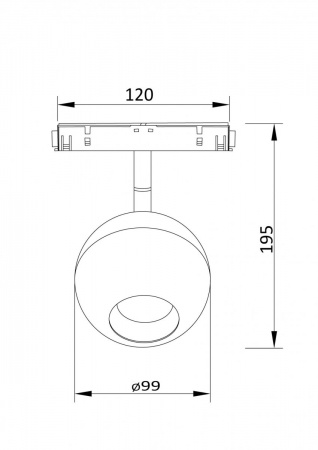 фото Трековый светильник Maytoni Technical Ball TR028-2-15W4K-B, черный