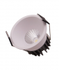 Светильник светодиодный круглый  S9612 COB Led  12W 3CCT. Цвет: белый