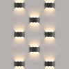фото Пылевлагозащищенный светодиодный светильник Twinky Trio чёрный IP54 1551 Techno LED