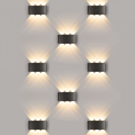 фото Пылевлагозащищенный светодиодный светильник Twinky Trio чёрный IP54 1551 Techno LED