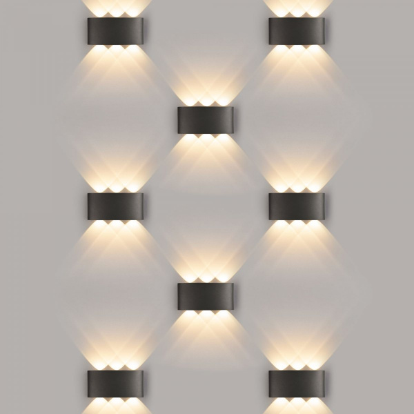 фото Пылевлагозащищенный светодиодный светильник Twinky Trio чёрный IP54 1551 Techno LED