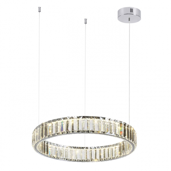 фото Хром/прозрачный металл/хрусталь Люстра LED 30W 4000K 3570Лм VEKIA L-VISION, арт. 4930/30L