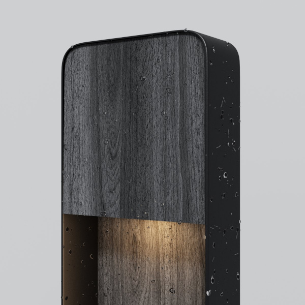фото Ландшафтный светильник Maytoni Outdoor Porte O481FL-L7BWD3K, черное дерево