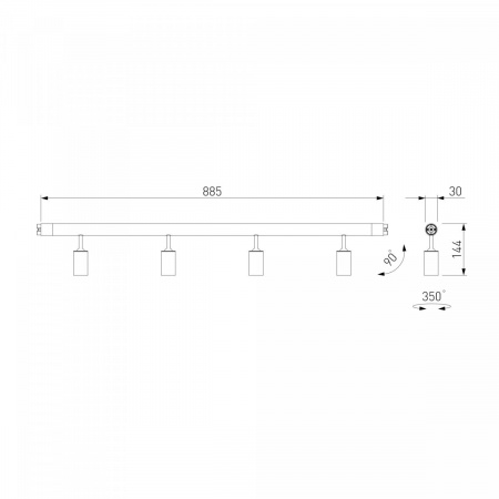 фото Module System Трековый светильник 18W 3000K (черный) 85177/01