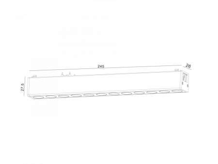 фото Светильник трековый SWG SLIM, 48В 12W черный 2700-6000К, DL-SLIM-DRBL-12-CCT