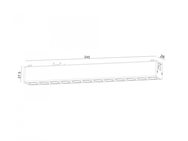фото Светильник трековый SWG SLIM, 48В 12W черный 2700-6000К, DL-SLIM-DRBL-12-CCT