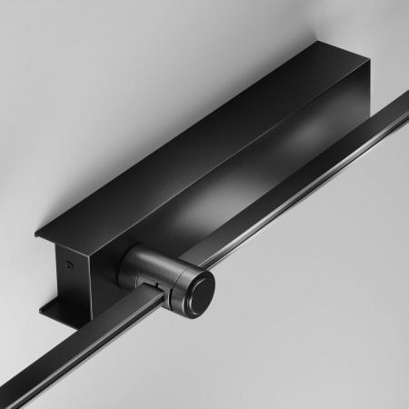 фото Основание настенное Wall для блока питания с вводом питания Flarity черный Maytoni Technical TRA155CW-BB-B