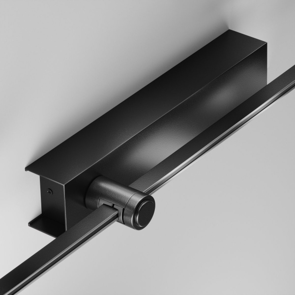 фото Основание настенное Wall для блока питания с вводом питания Flarity черный Maytoni Technical TRA155CW-BB-B