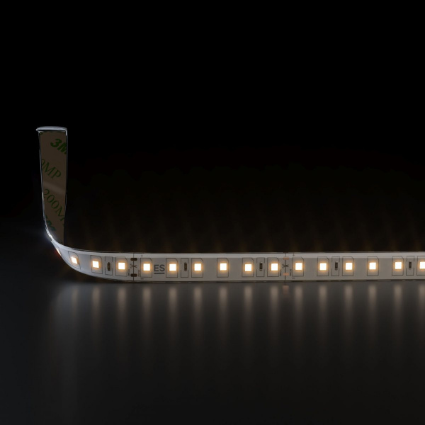 Светодиодная лента 24 В 9,6 Вт/м 120 Led/м 2835 IP65, теплый белый 3300K, 5 м