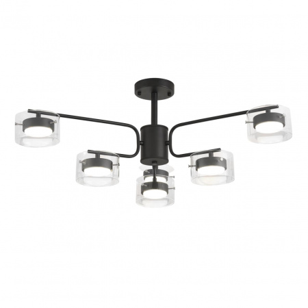 фото Черный/прозрачный, металл/стекло Светильник потолочный LED GX53 6*7W 220V NATALINA COMFI, арт. 8349/6C
