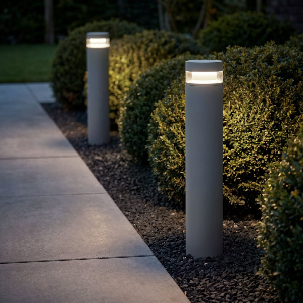 фото Ландшафтный светильник IP65 1532 TECHNO LED серый