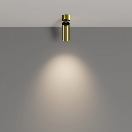 фото Потолочный светильник Maytoni Technical FOCUS LED C055CL-L12W4K-W-BS, латунь