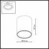 фото Светильник черный/металл IP20 LED 12W 840Лм 3000K/4000K/6000K 36° 220-240V BRIM HIGHTECH, арт. 7138/12CL