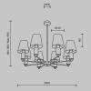 фото Подвесной светильник Maytoni Lira MOD483PL-08BS, латунь