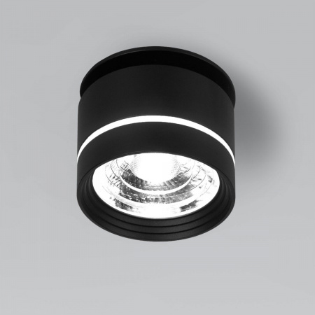 фото Встраиваемый поворотный светодиодный светильник 8W 4200K чёрный 25035/LED