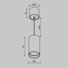 фото Подвесной светильник Maytoni Vol P100PL-20W4K-B, черный